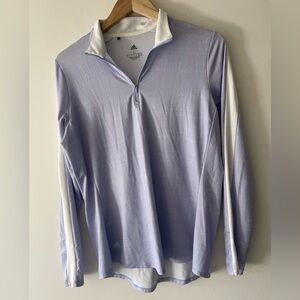 Adidas Purple Primegreen Lightweight Quarter Zip Pullover Jacket